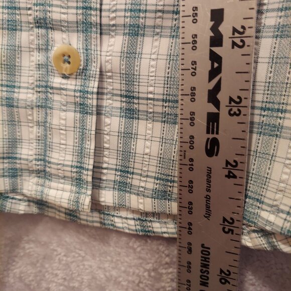 Rugged Exposure Vented Blouse womens M outdoor roll tab sleeve button up plaid - Picture 5 of 13